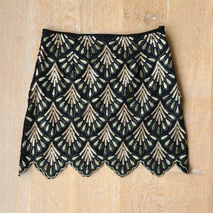 Mini Skirt - Embroidered and Sequined